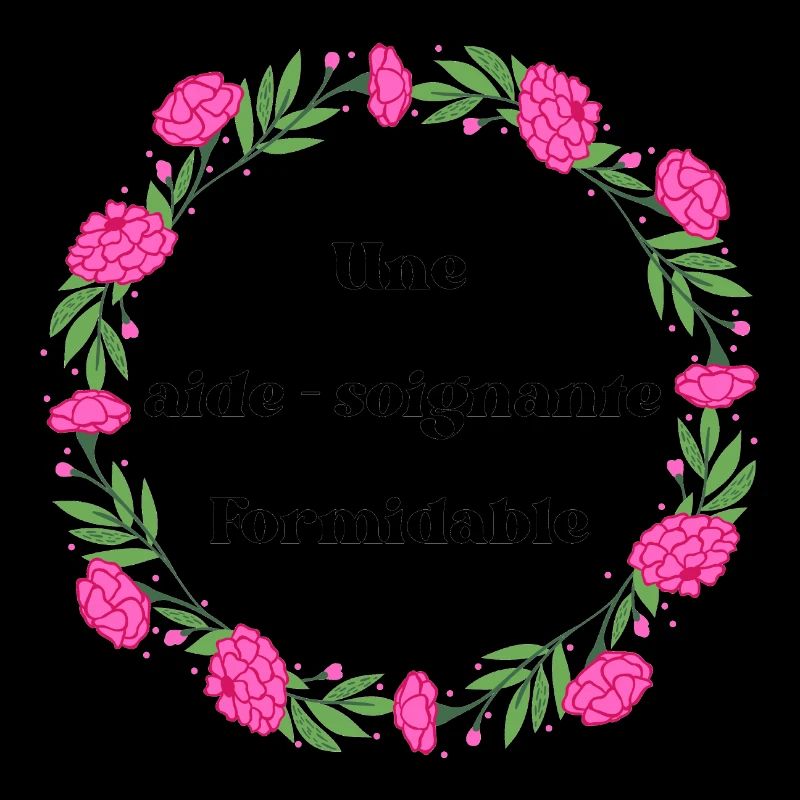 Une aide soignante formidable - couronne de fleurs