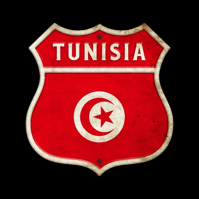 Tunisie Armoiries Drapeaux Design