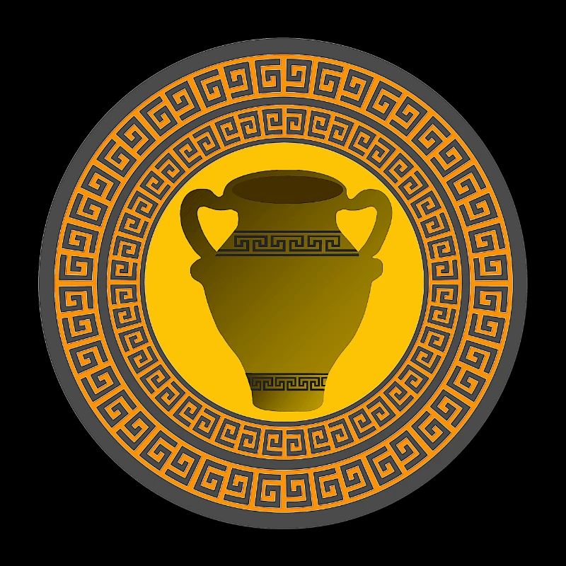 griechisches muster, antike vase griechisch