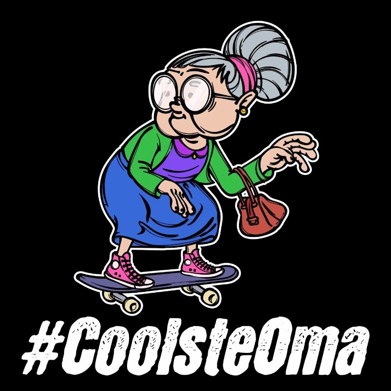 Brille Cool Oma Statement Großmutter Alte Frau