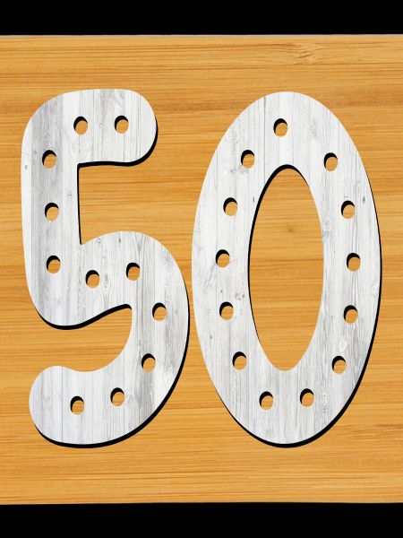 Number 50 - 50th Birthday - Fifty