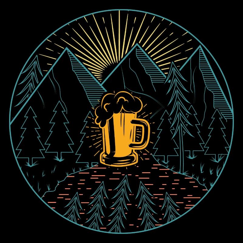 Berge Bier Wandern Bergsteigen