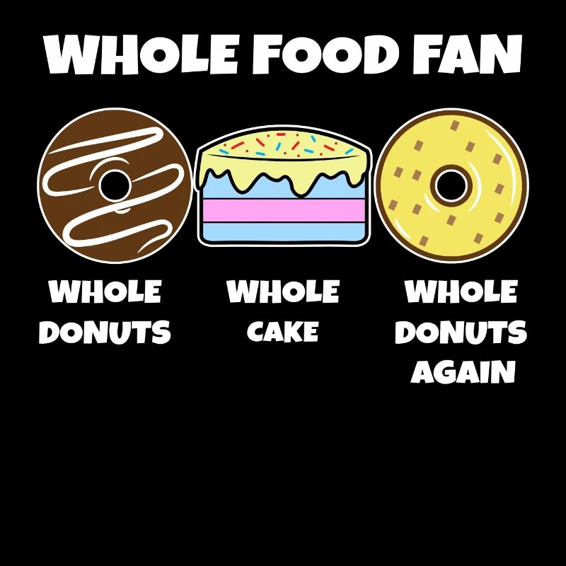 Lecker Naschen Donut Kuchen Süßigkeiten Statement