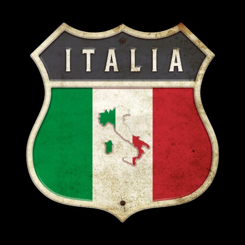Italie Armoiries Drapeaux Design