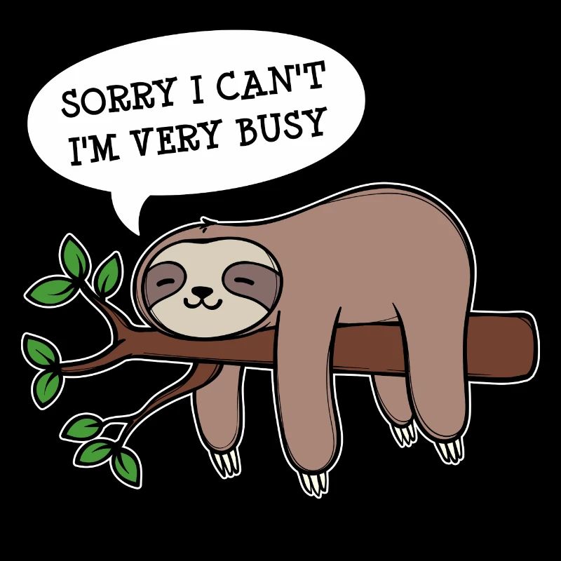 Jungle Animal Lazy Statement Sloth Sleeping