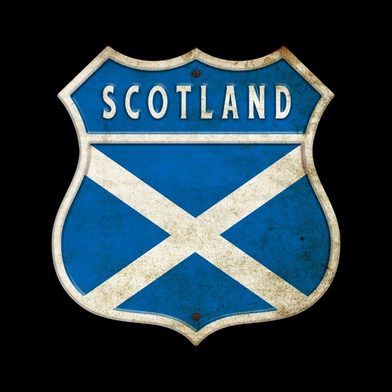 Schottland Wappen Flaggen Design