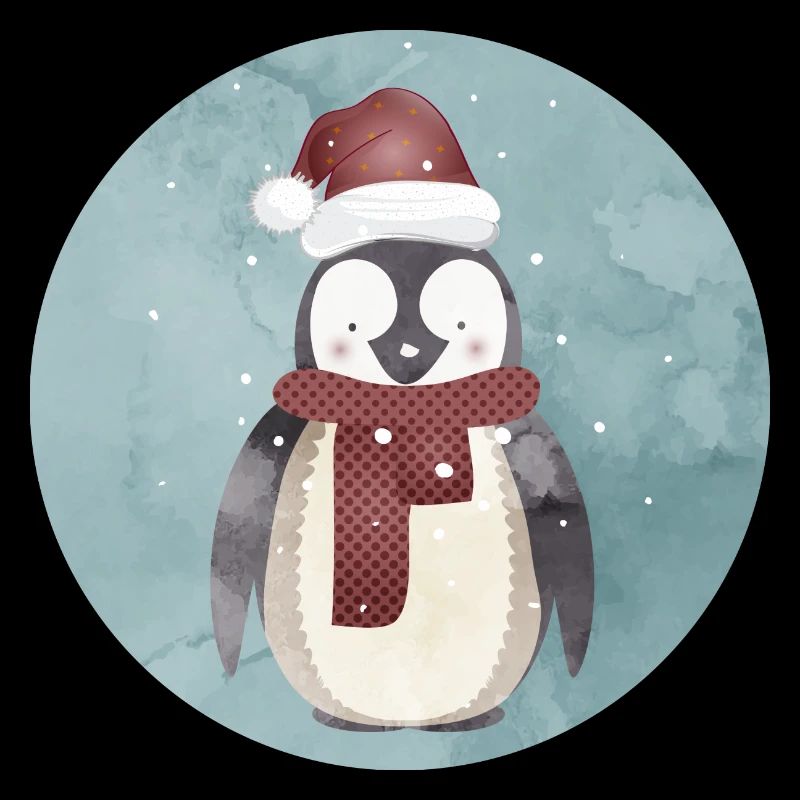 pingouin mignon du Père Noël pour Noël