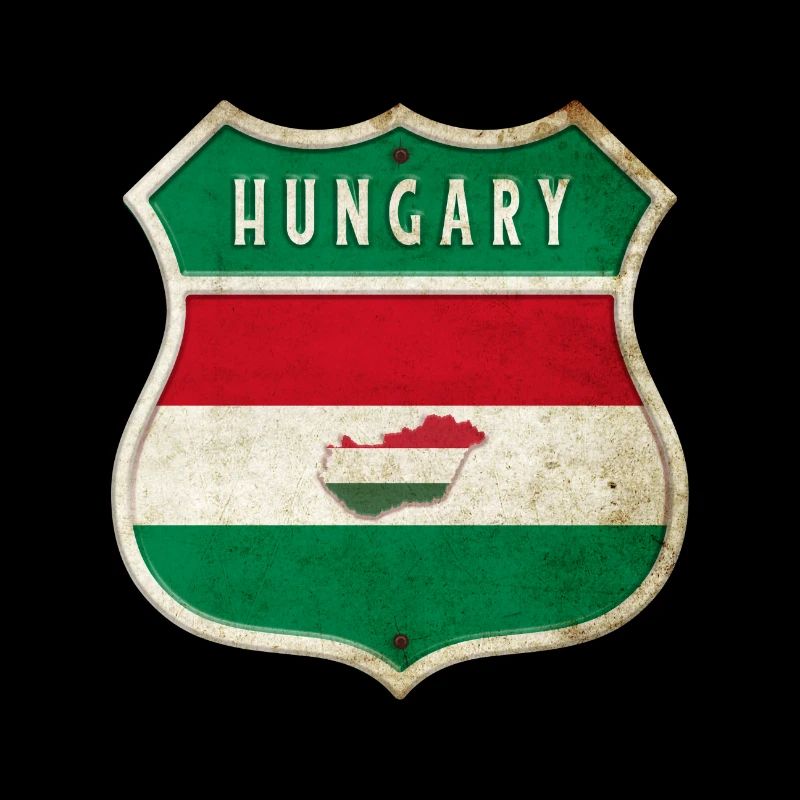 Ungarn Wappen Flaggen Design