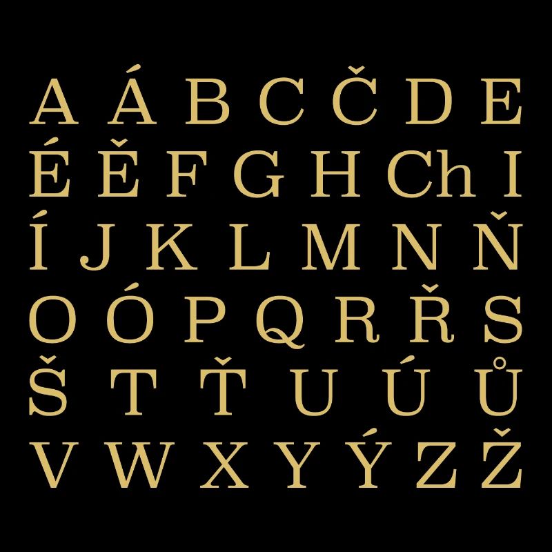 Alphabet tchèque République tchèque