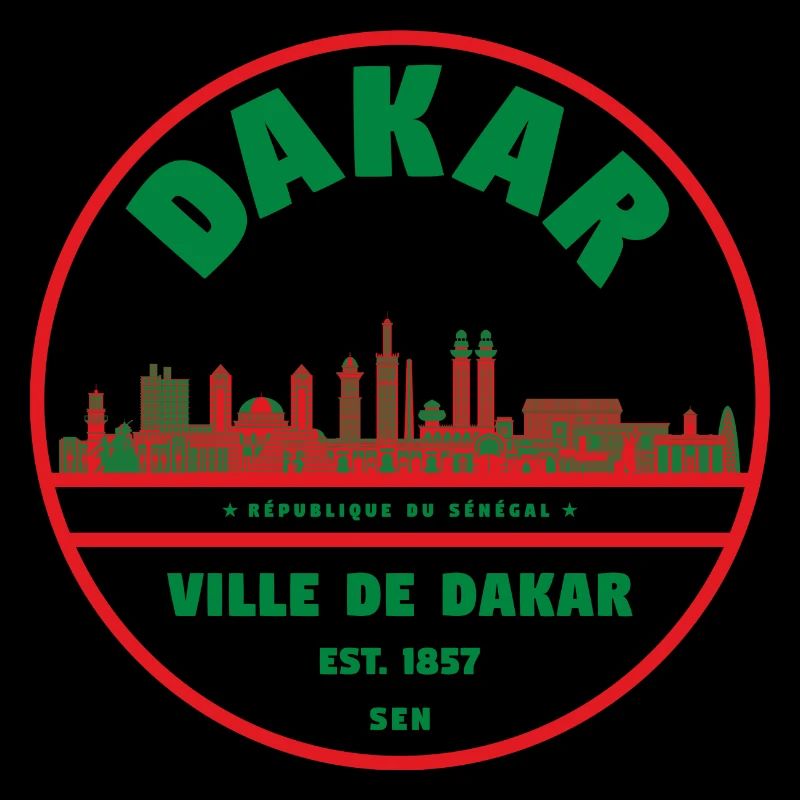 Dakar Skyline Stempel