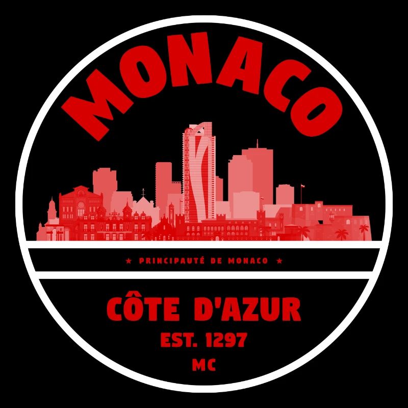 Insigne de la Skyline de Monaco Côte d’Azur