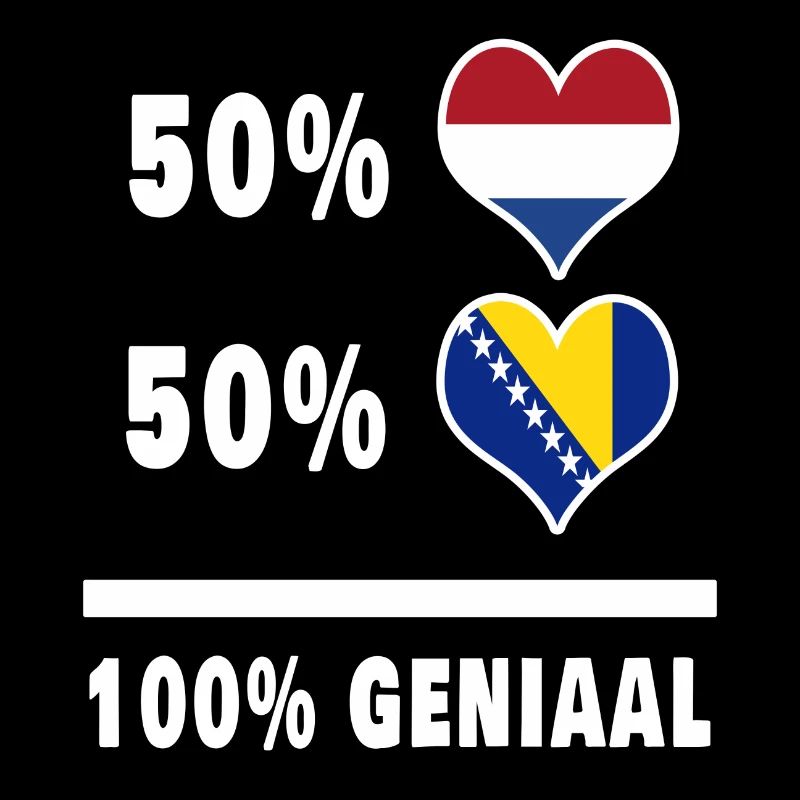 Bosnie et Pays-Bas 100% Genius Flag