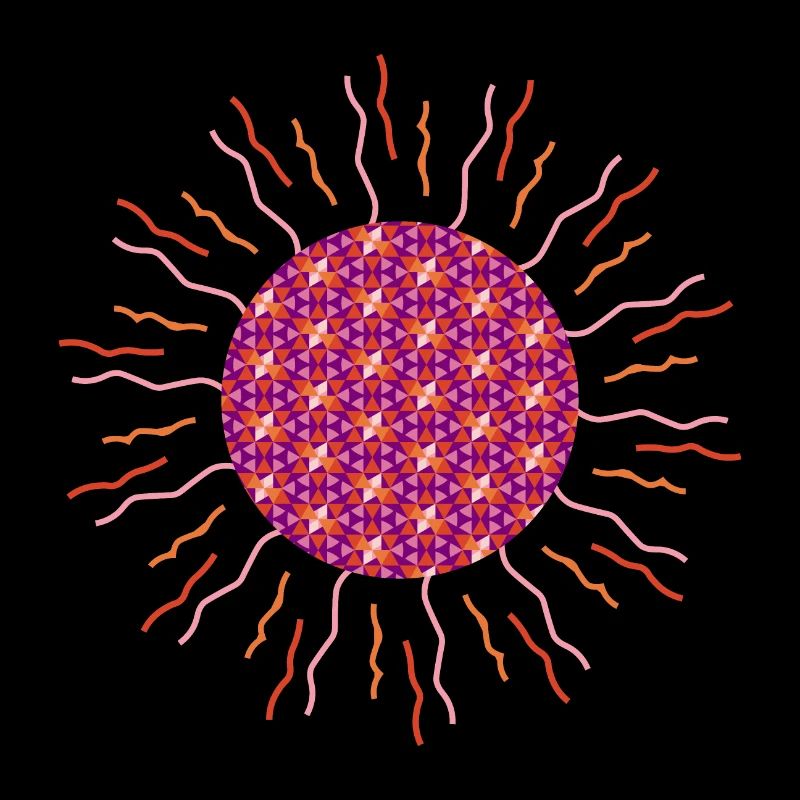 Sonnen-Mandala pink