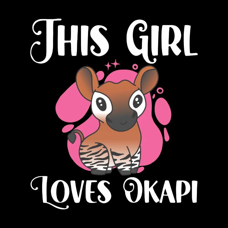 Dieses Mädchen liebt Okapi