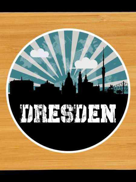 Dresden Blue Hour Skyline