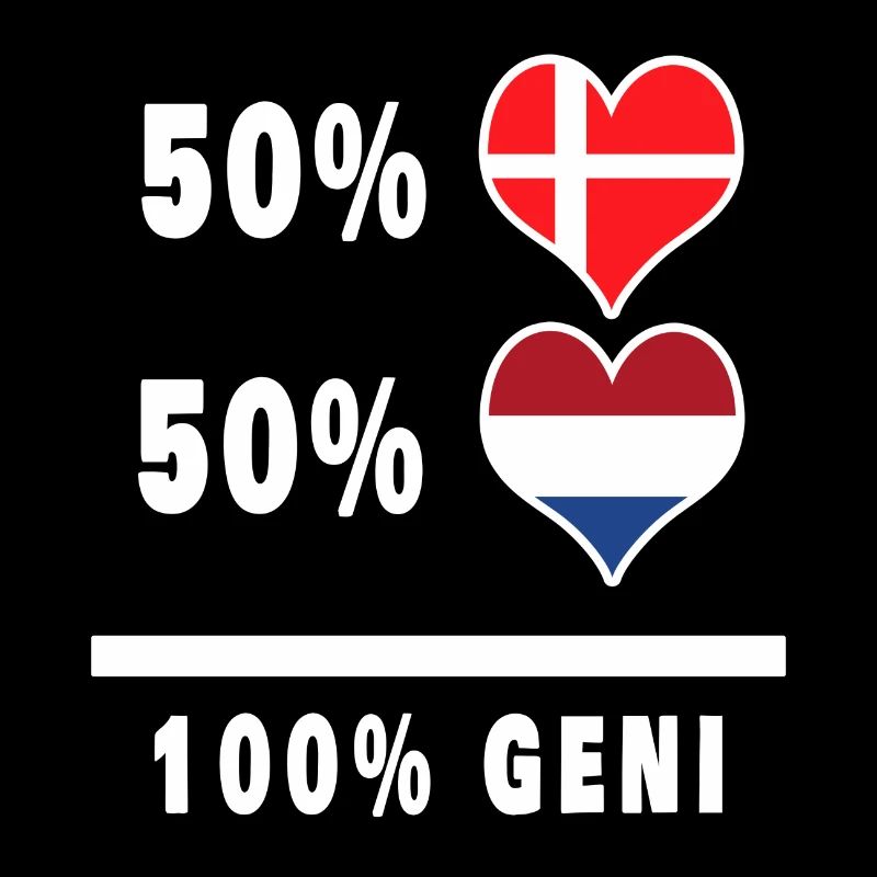 Pays-Bas et Danemark 100% drapeau de génie