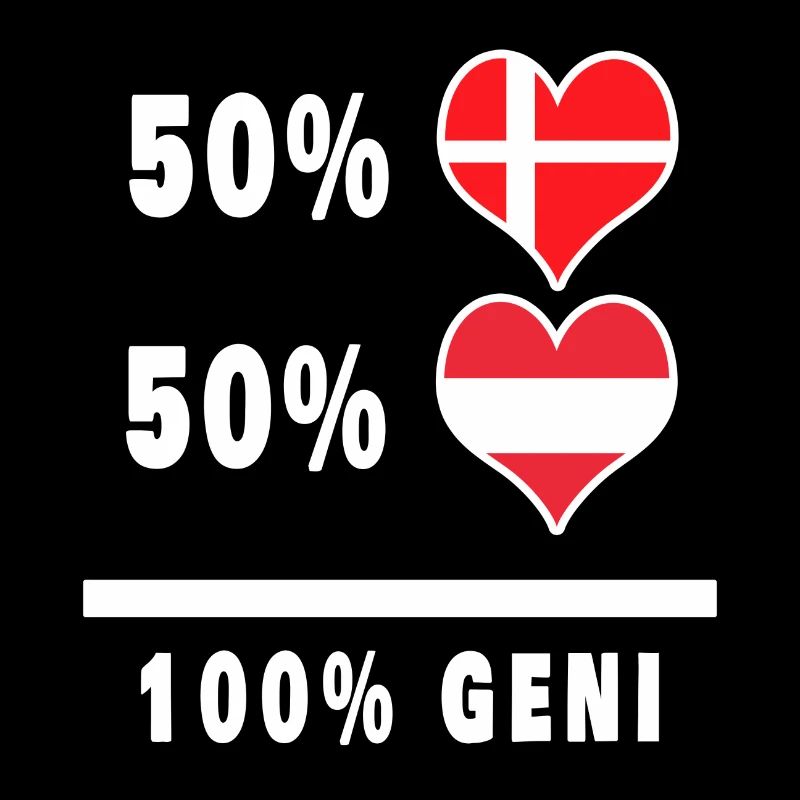 Autriche et Danemark 100% Genius Flag