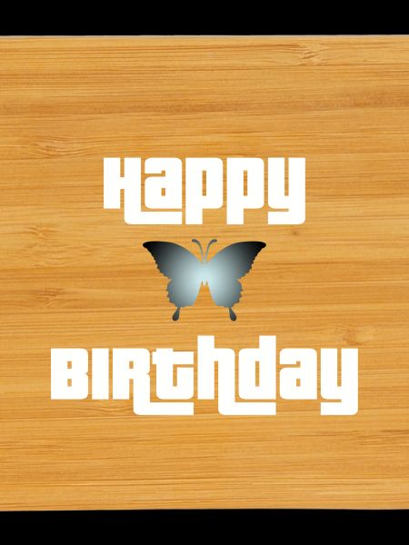 Joyeux anniversaire Butterfly Design