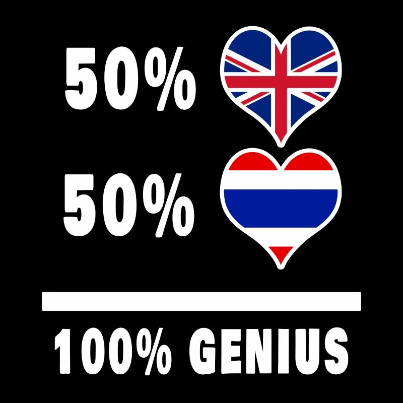 Thaïlande et Grande-Bretagne 100% Genius Flag