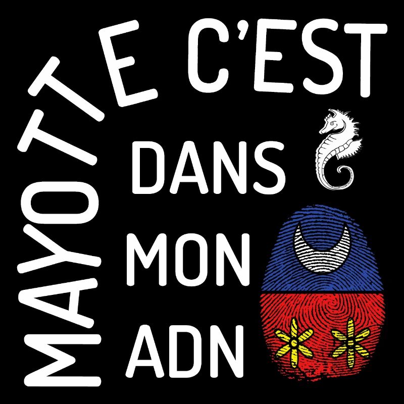 T SHIRT MAYOTTE C'EST DANS MON ADN