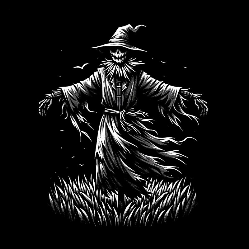 Épouvantail effrayant