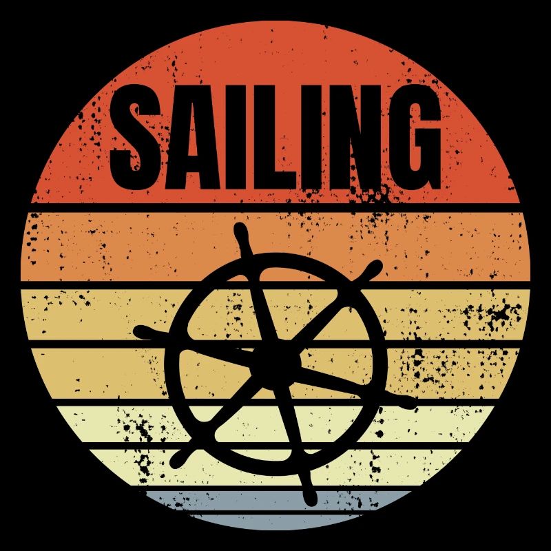 Steering wheel sailing ship