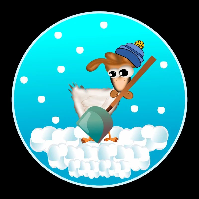 WINTER CHICKEN COOP CHICKENS SNOWFALL