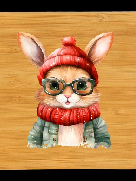 Kuschelbunny Winterlook mit Brille