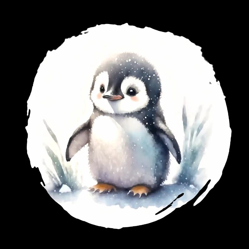 Aquarelle de pingouin
