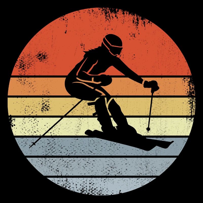 Skifahrer Mädchen