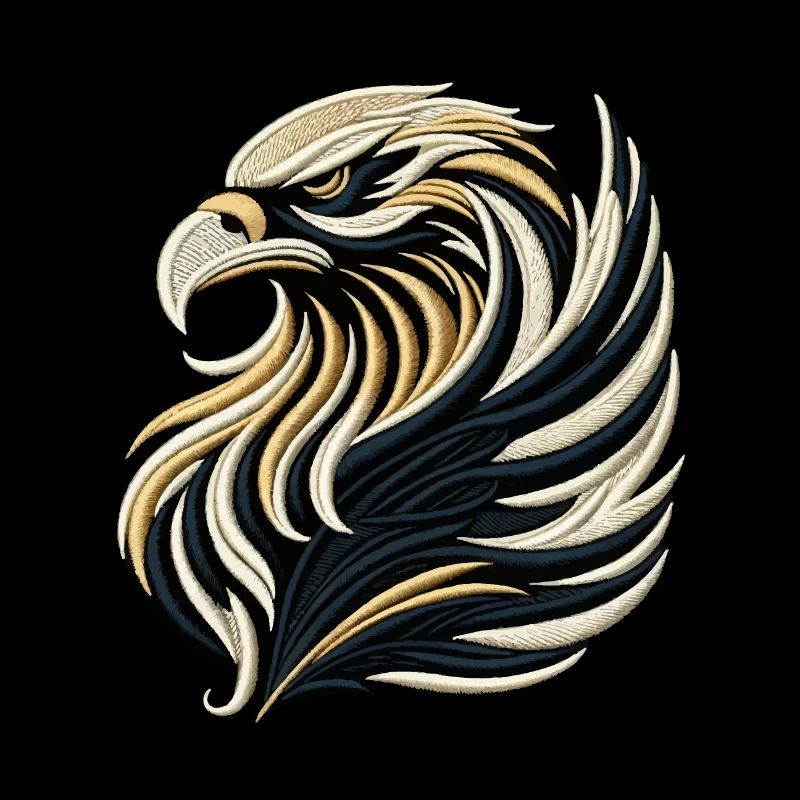 Majestic Embroidered Eagle