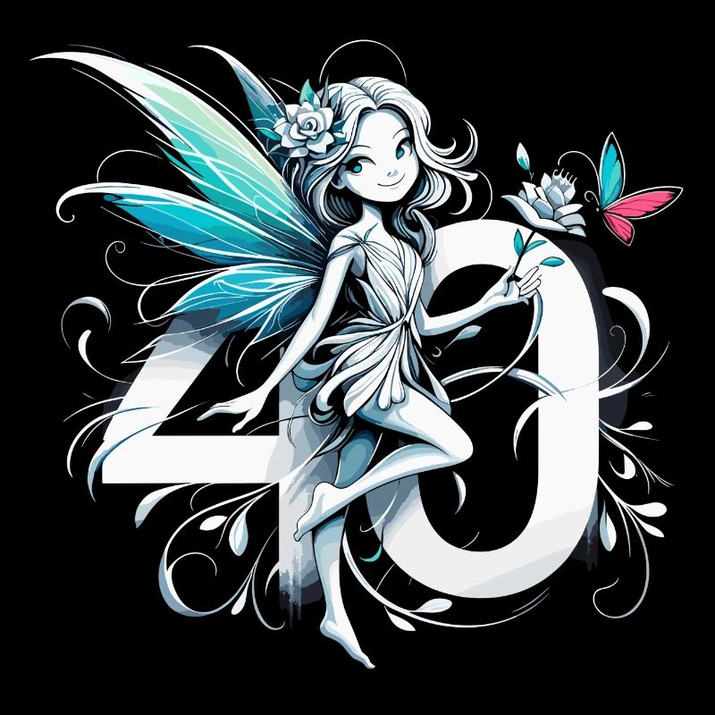 40 ans fée elfe mignon cadeau d’anniversaire