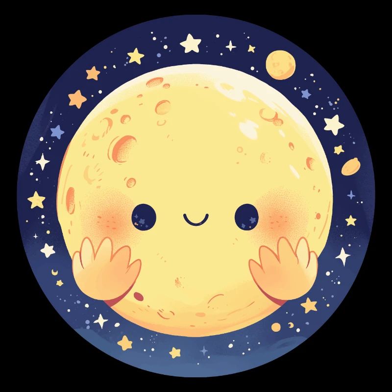 Der lächelnde Mond