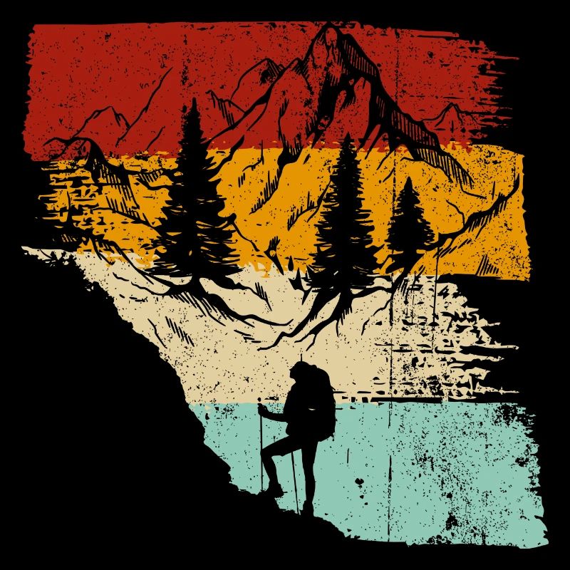 Sunset Forest Trek Retro