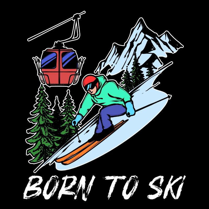 Wintersport Schifahren Statement Schifahrer Eis