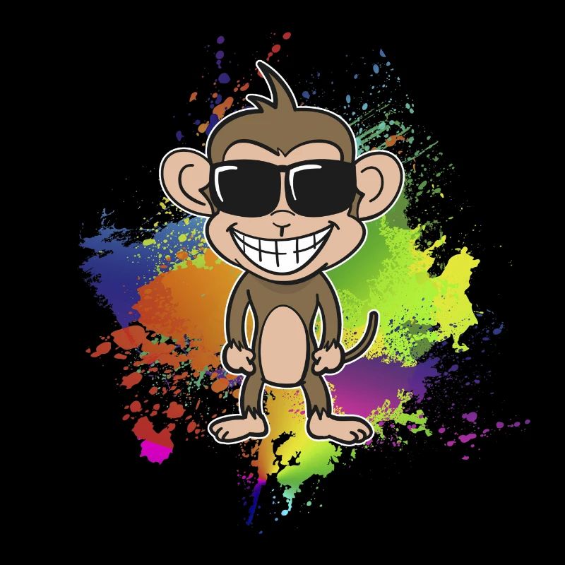 Singe d’été coloré