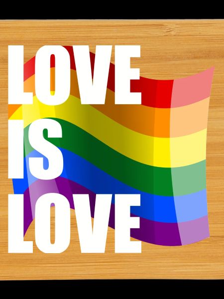 Rainbow Love Wave Design