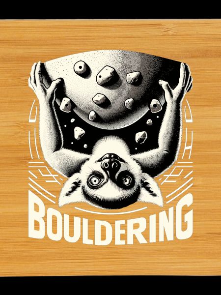 Bouldering Lemur Climbing Gift