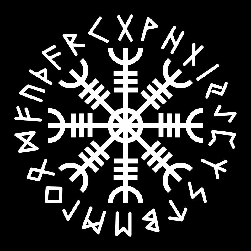 Aegishjalmur white runes