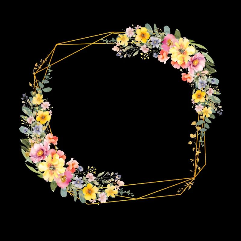 Floral, colourful, geometric, customisable