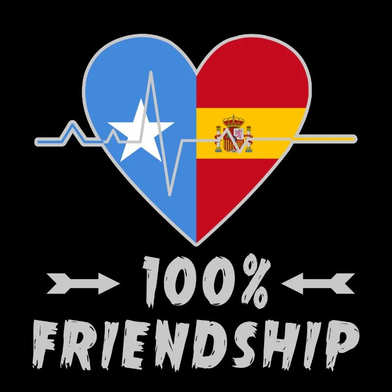 Somalia und Spanien 100% Freundschaft