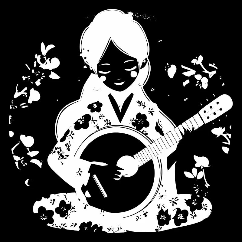 Banjo Player Drawing