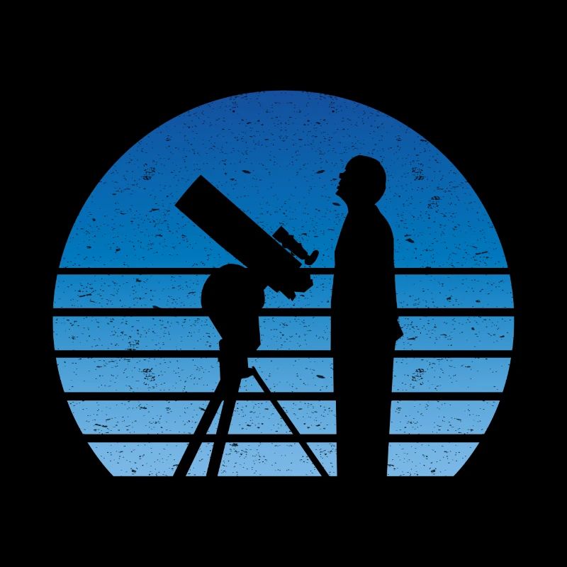 Astronome télescope rétro Vintage Outer Space étoiles