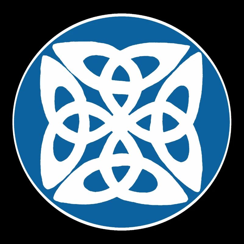 Blue Celtic symbol