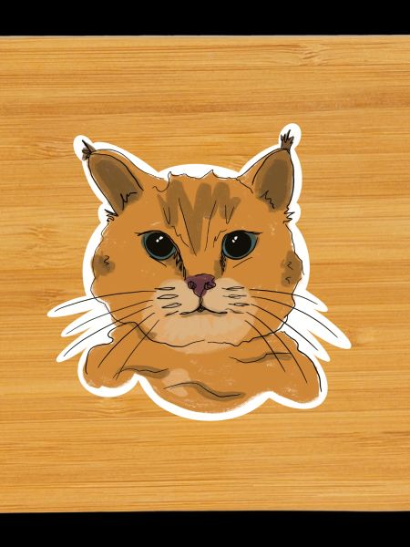 Illustration einer Katze „Schnurr“