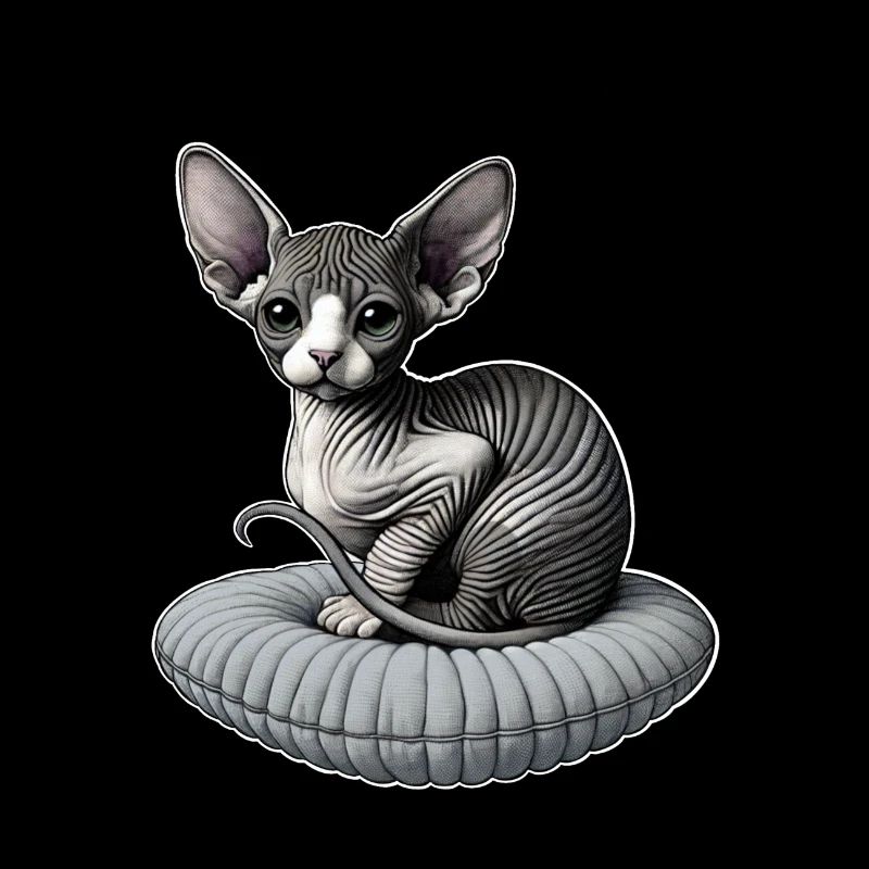 Petit chat Sphynx