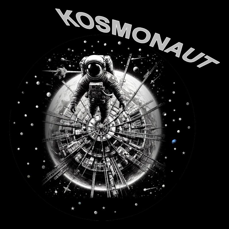 Kosmonaut im Sternenring