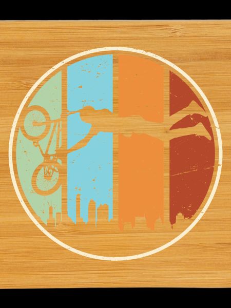 Silhouette de VTT urbain