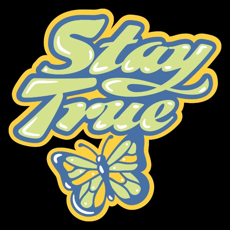 Stay True – Lettrage pastel