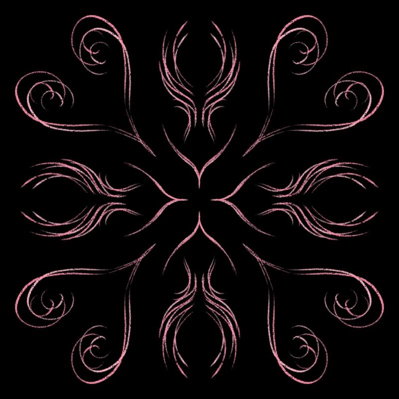 Pink hearts as a pattern